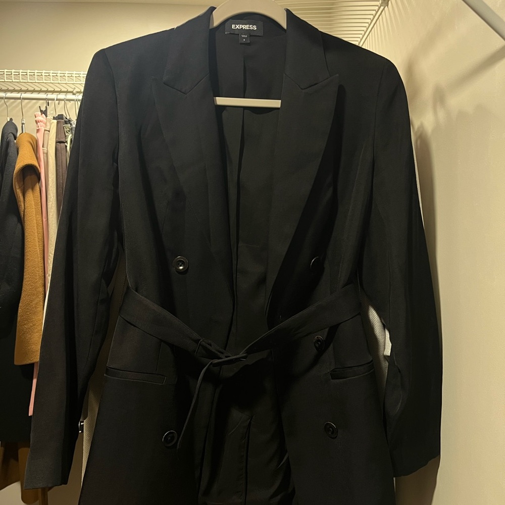 Express Women's Black Blazer Coat